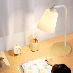 学习阅读台灯卧室床头灯宿舍书桌护眼专用多色可调暖光插电台灯