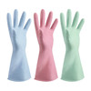 雅高橡胶手套3双装家务清洁厨房，耐用洗碗手套，(颜色随机