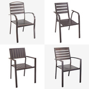 欧式户外防晒全压铸铝餐桌椅接待泡茶外摆室外别墅庭院阳台小椅子