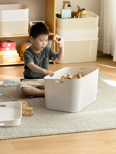 懒角落收纳箱大号抽屉整理箱带盖家用塑料玩具储物箱收纳盒储物盒