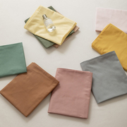 纯色全棉枕套一对装单人，家用100纯棉枕头套，48x74cm枕芯内胆套2只