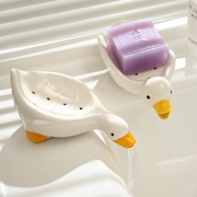 浴缸创意肥皂盒沥水北欧肥皂碟卫生间洗手台陶瓷肥皂架浴室香皂盒