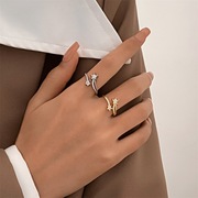 韩版可爱星星戒指女个性，开口戒ins冷淡风锆石五角星指环小众饰品