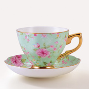 高档欧式骨瓷咖啡杯碟套装，优雅描金陶瓷，英式花茶杯下午茶杯具家用