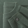 墨绿色重磅软糯冬季保暖毛衣纯色宽松小清新复古宽松针织衫上衣男