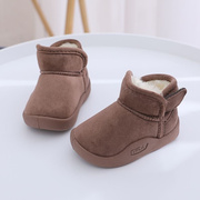 宝宝学步棉鞋防滑软底1-4岁儿童，雪地靴加绒，加厚中筒婴童小短靴冬