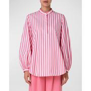 Akris punto 艾克瑞斯 衬衫 24女士粉色长袖格子衫