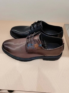 男鞋皮鞋2024哈森春商场，商务正装英伦，牛皮婚鞋ms244017