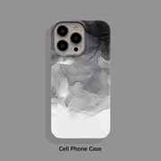 黑白水墨 适用iPhone15Pro手机壳14ProMax菲林硬壳苹果13保护套12个性创意耐脏XSMAX男女款11/XR磨砂78
