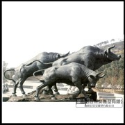 玻璃钢铜雕仿真牛开荒牛奋斗牛广场园林景观动物雕塑装饰摆件