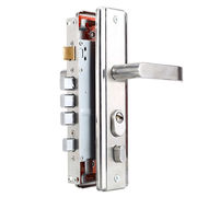 不锈钢防盗门锁套装通用型加厚双活双快门锁室内家用门锁锁大门三