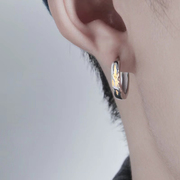 耳环男高级感轻奢痞帅潮流个性925银针男款耳钉简约设计感耳圈