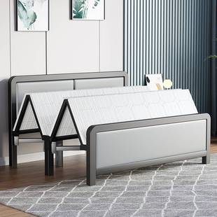 折叠床办公室午休硬板床简约单人，铁床架1.5米双人床可携式简易四