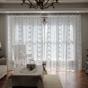 韩式田园唯美蕾丝内侧花边美式北欧客厅卧室成品窗帘窗纱定制q.