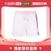 香港直邮Thom Browne汤姆布朗女士粉白色短裤条纹系带收腰简约