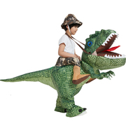 儿童节儿童服装骑恐龙装扮玩偶玩具霸王龙小恐龙R充气衣服儿童成