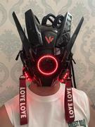 赛博朋克头盔面罩头套可遥控多色机械科幻，装饰万圣节cosplay面具