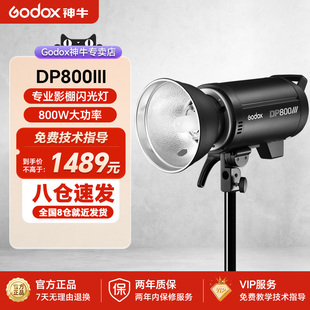 godox神牛DP800III三代影室灯摄影闪光灯800w拍照拍摄室内影棚摄影灯