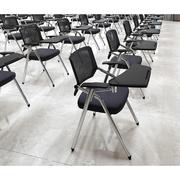 培训椅带桌板带有写字板椅培训班桌椅一体办公会议室会议折叠椅子