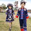 三月三民族服装儿童，少数民族名族舞蹈，演出服女童壮服服饰广西壮族