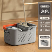 银芯(yinxin)家用镂空收纳筐塑料脏衣篓卫生间，放脏衣物收纳篮中