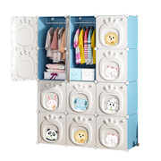 简易儿童衣柜宝宝衣服收纳柜子卧室家用组装塑料婴儿储物柜小衣橱