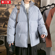 羽绒棉服袄子男士春秋冬季2022棉衣潮牌加绒加厚男生面包外套