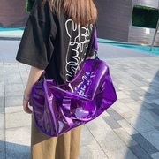 透明包包女斜挎包，夏季2022时尚手提糖果色休闲pvc塑料单肩包