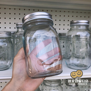 北欧美式家用食品级复古茶叶玻璃密封罐子糖罐储物罐玻璃罐