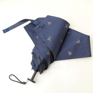 日本超轻120克碳纤维羽毛伞，黑胶太阳伞蝴蝶结遮阳伞防紫外线防晒