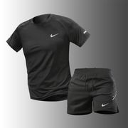 耐克顿美式篮球短裤男子冰丝速干T恤套装健身训练跑步运动三分裤