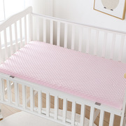 婴儿床笠儿童床单安抚按摩3D豆豆绒宝宝床单新生儿床上用品