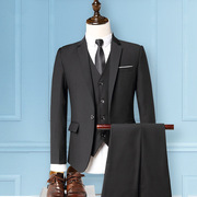 外套西服男士礼服西装男韩版男装三件套套装男式套装修身职业