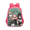 间谍过家家卡通女生书包小学生，双肩包粉红色双层大容量三年级背包