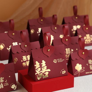 婚礼糖盒创意结婚喜糖盒简单大气，2024年包装盒纸盒糖袋小礼盒