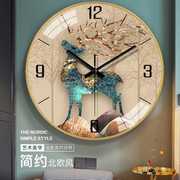 欧式挂钟客厅2021高档时钟，挂式挂表家用现代简约大气时尚钟表