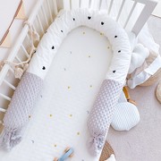 日本婴儿防撞床围可拆洗长条围护栏宝宝床靠夹腿安抚圆柱抱枕