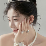 结婚新娘头饰珍珠水晶发箍王冠公主高端主纱婚纱头冠成人高级