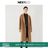 nexy.co奈蔻2023年冬季气质百搭100纯羊毛大衣女士毛呢外套