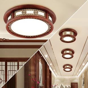 圆形客厅灯简约现代大气吸顶灯卧室新中式灯中国风饭厅餐厅灯定制