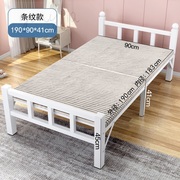 折叠床单人双人床家用出租房，专用简易床铁架床1.2米加固加厚1.5米