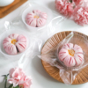 蛋黄酥中式酥点点心塑料托盘樱花，桃花酥月饼加厚高透明(高透明)底托包装盒