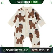 香港直邮潮奢 tinycottons 女童米色 Tiny Poodle 婴儿连身裤童装