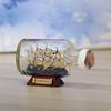 创意瓶中船模型玻璃瓶摆件加勒比，海盗瓶装船瓶中帆船漂流瓶瓶子船
