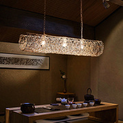 茶桌吊灯专用禅意餐厅，客厅茶室茶台中式日式复古创意新中式灯具