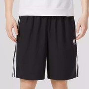 Adidas/阿迪达斯运动裤男子夏季宽松透气休闲五分梭织短裤 IB7683