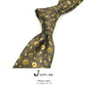 男女复古黄色印花提花宫廷花纹小众日杂绅装意式抽象图案彩色领带