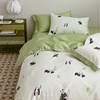 新国风(新国风)新疆阿克苏长绒棉四季床品熊猫，设计师手绘床单式四件套