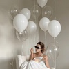 白色乳胶气球成人生日派对惊喜布置一周年纪念日礼物求婚告白气球