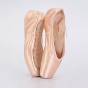 亚莉丝黛芭蕾舞蹈足尖，鞋皮头缎面练功鞋，儿童舞蹈鞋女
